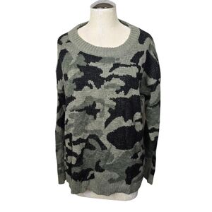 Katsumi Black Green Camo Sweater M
